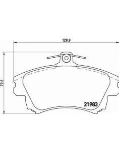 P54036 Juego de pastillas de freno Brembo
