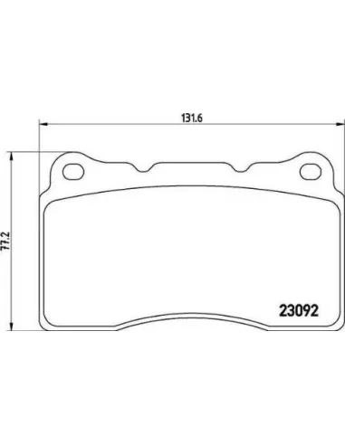 P54040 Juego de pastillas de freno Brembo