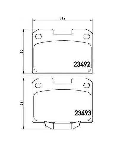 P54048 Juego de pastillas de freno Brembo