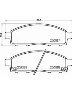 P54055 Juego de pastillas de freno Brembo