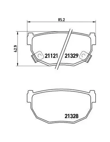 Juego de pastillas de freno Brembo P 56 010