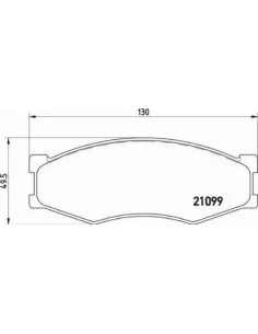 P56014 Juego de pastillas de freno Brembo