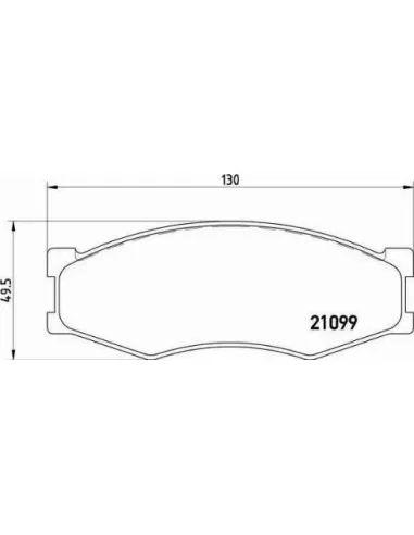 P56014 Juego de pastillas de freno Brembo