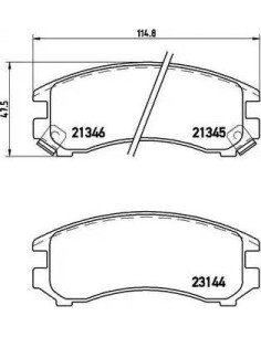 P56018 Juego de pastillas de freno Brembo