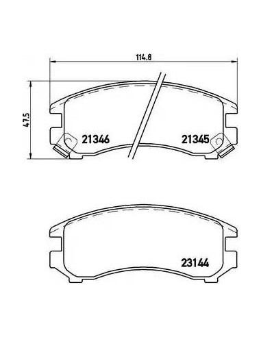 P56018 Juego de pastillas de freno Brembo