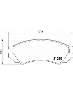 P56023 Juego de pastillas de freno Brembo