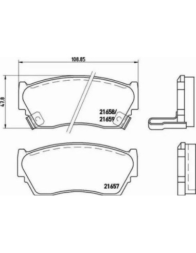 P56027 Juego de pastillas de freno Brembo