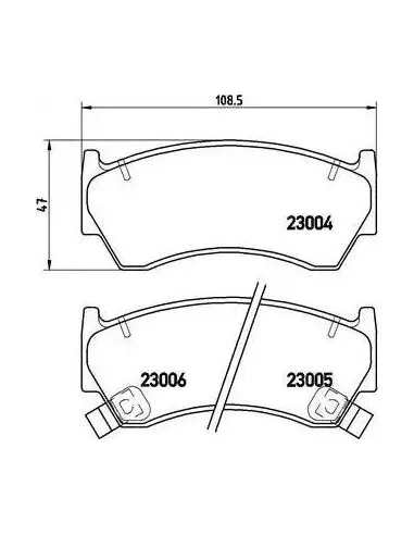 P56033 Juego de pastillas de freno Brembo