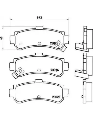 P56035 Juego de pastillas de freno Brembo