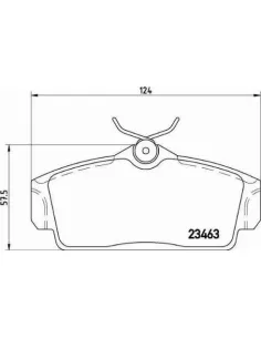 P56036 Juego de pastillas de freno Brembo