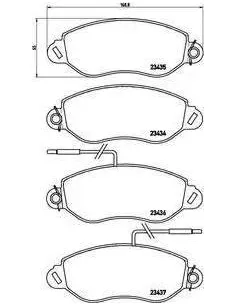 P56042 Juego de pastillas de freno Brembo