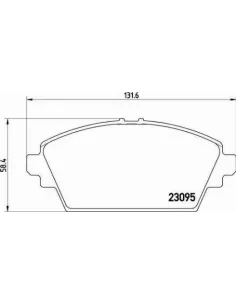 P56044 Juego de pastillas de freno Brembo