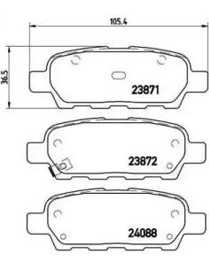 P56046 Juego de pastillas de freno Brembo