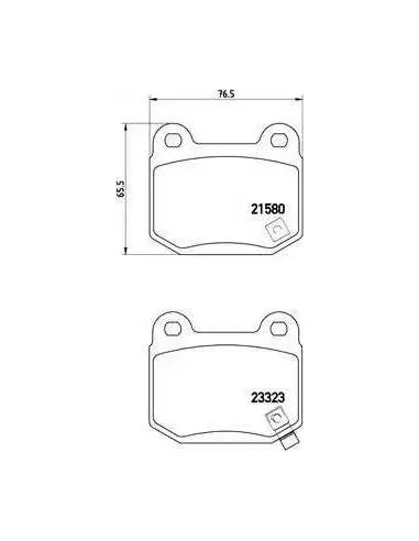 P56048 Juego de pastillas de freno Brembo