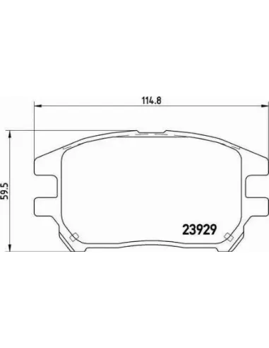 P56050 Juego de pastillas de freno Brembo