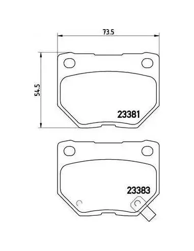 P56054 Juego de pastillas de freno Brembo