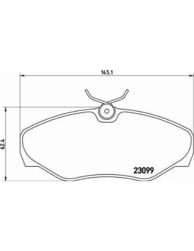 P56061 Juego de pastillas de freno Brembo