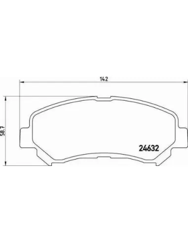 P56062 Juego de pastillas de freno Brembo