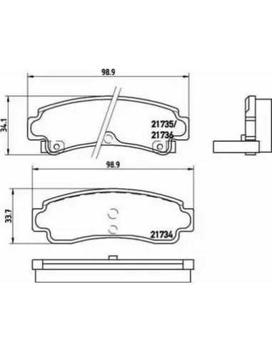 Juego de pastillas de freno Brembo P 56 063