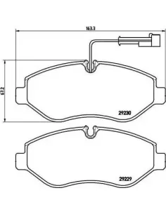 P56066 Juego de pastillas de freno Brembo