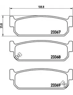 P56071 Juego de pastillas de freno Brembo