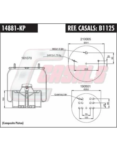 Sus.Neumatica Bpw 36K Plastico Completa