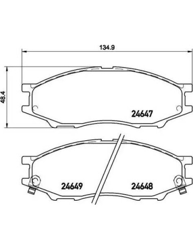 P56083 Juego de pastillas de freno Brembo