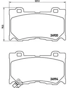 P56084 Juego de pastillas de freno Brembo
