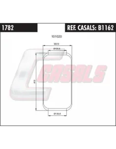 Fuelle de suspensión neumática B1162 Evobus