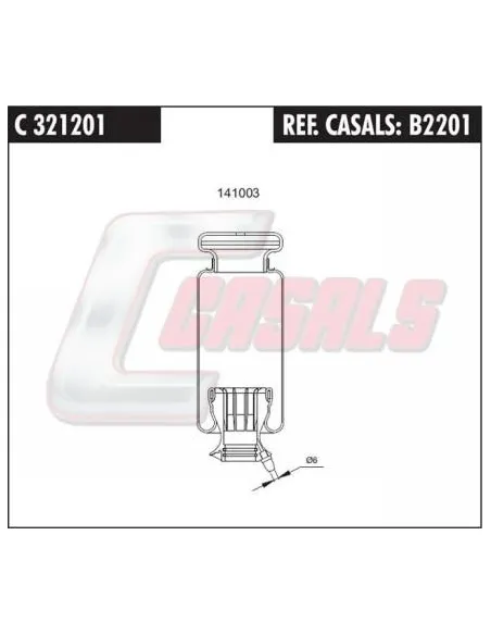 Fuelle de suspensión neumática SCANIA CASALS B2201