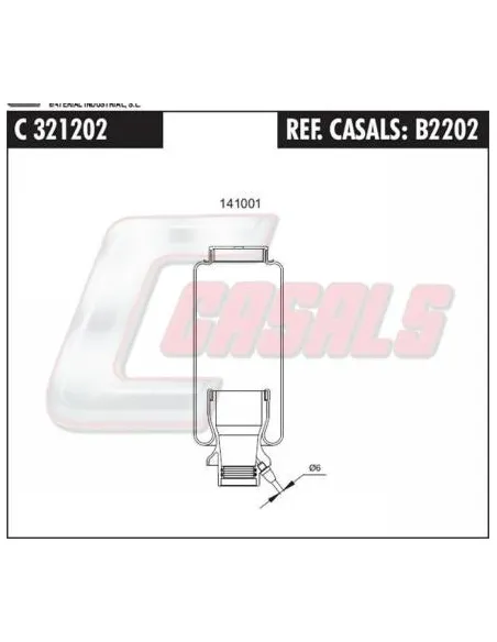 Fuelle de suspensión neumática SCANIA CASALS B2202