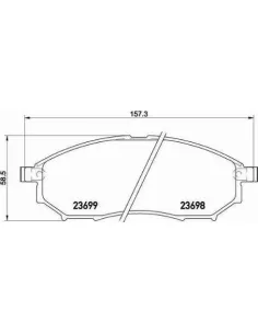 P56094 Juego de pastillas de freno Brembo