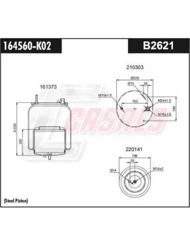 Botella Sus.Neumatica-Volvo 22058737