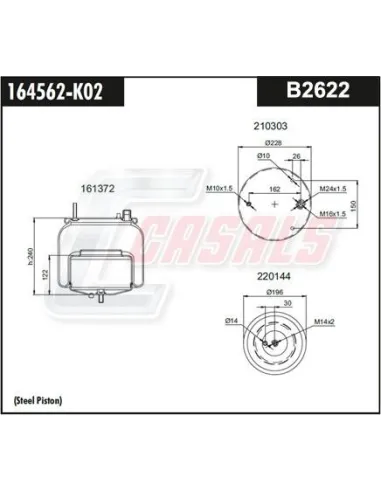 Botella Sus.Neumatica-Volvo 22058739