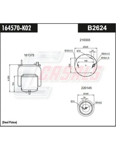 Botella Sus.Neumatica-Volvo 22058741