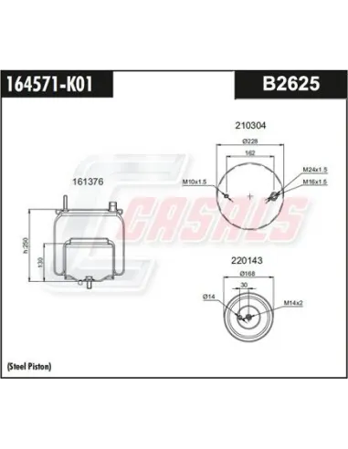 Botella Sus Neumatica-Volvo 21224751