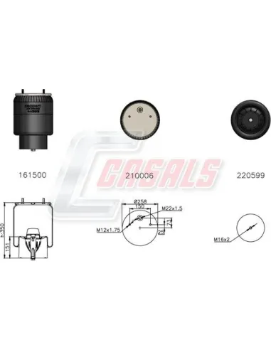 Sus.Neumatica Piston Plastico Bpw