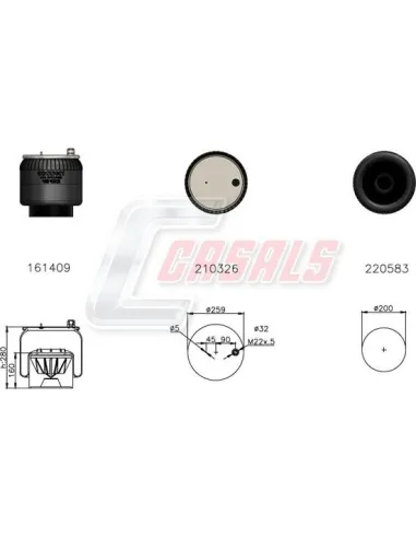 Sus.Neumatica Piston Plastico