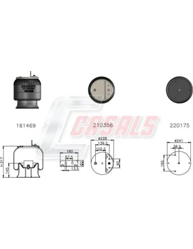 Sus.Neumatica Piston Acero