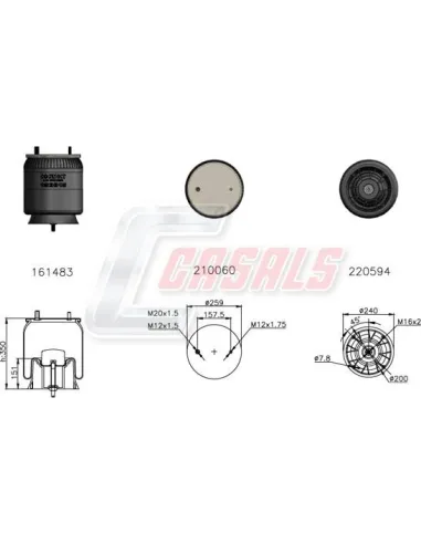 Sus.Neumatica Piston Plastico