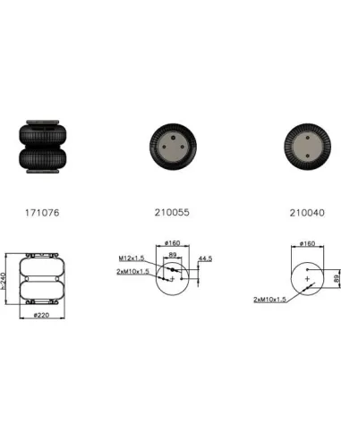 Fuelle Suspension Neumatica Saf