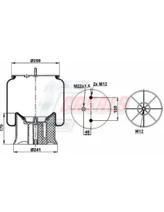 Botella De Suspension Valx