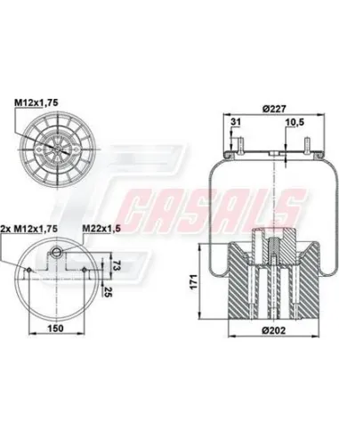 Botella Suspension Valx