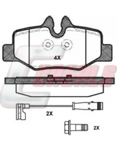 Kit Pastillas Mercedes Vito Trasera