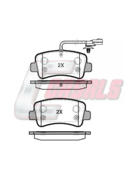Kit Pastillas De Freno Wva.25112-25113