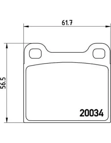 P59001 Juego de pastillas de freno Brembo