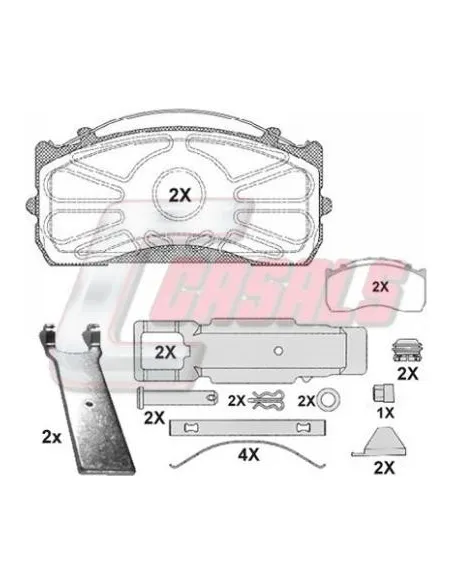 Kit Pastillas De Freno