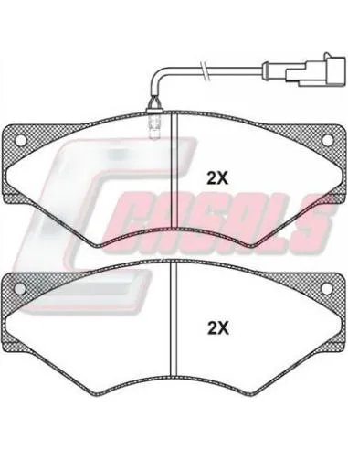 Kit Pastillas De Freno Iveco Daily