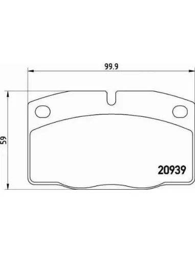 P59005 Juego de pastillas de freno Brembo