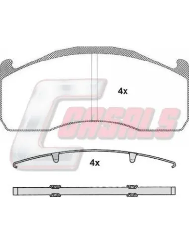 Kit Pastillas De Freno Meritor-Wva.29151